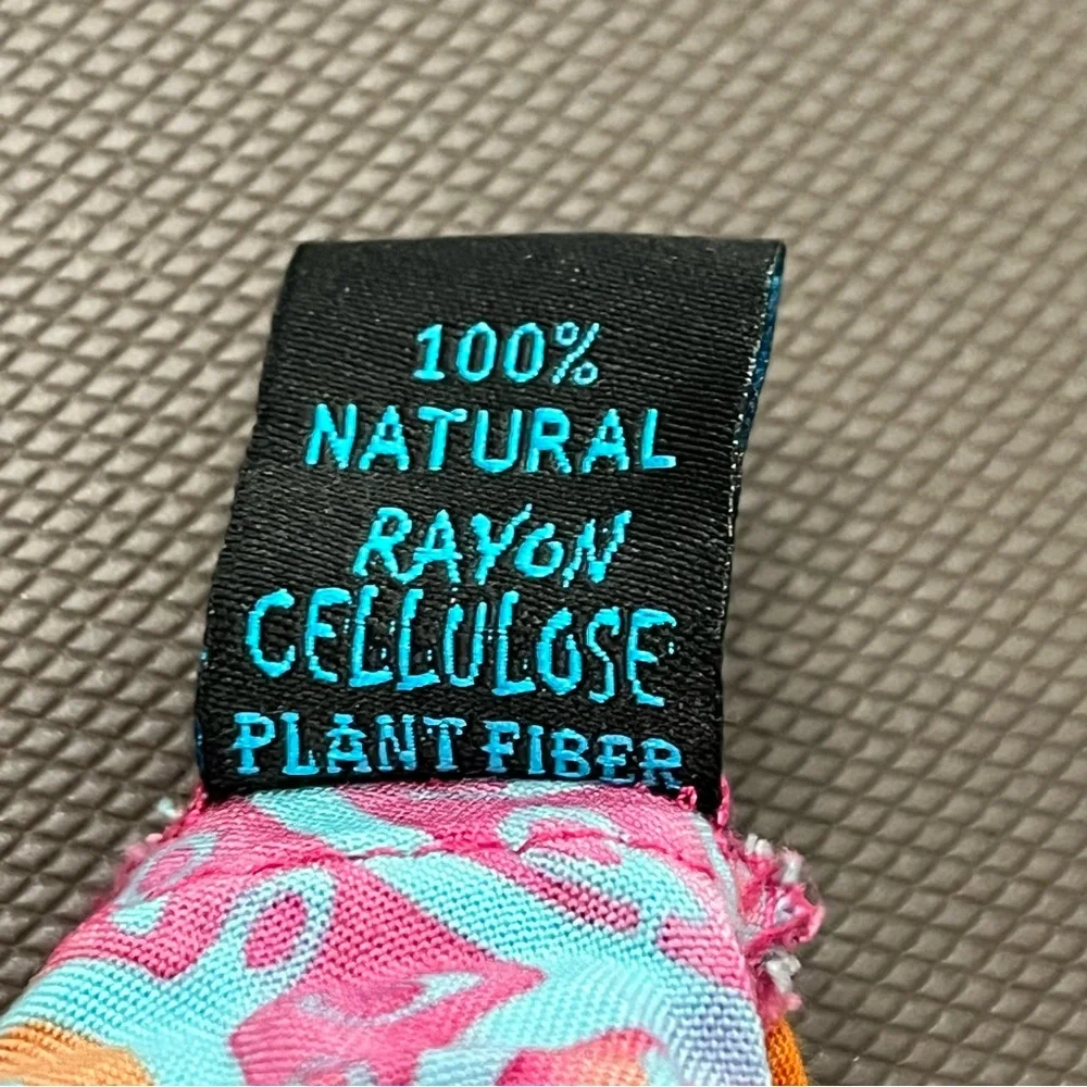 Tropical Tantrum Dress‎ Hawaii Bright Floral Patchwork Pockets Boho XS Mini - Picture 8 of 9